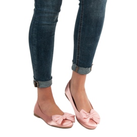 BELLAMILA Bailarinas de satén rosa 1