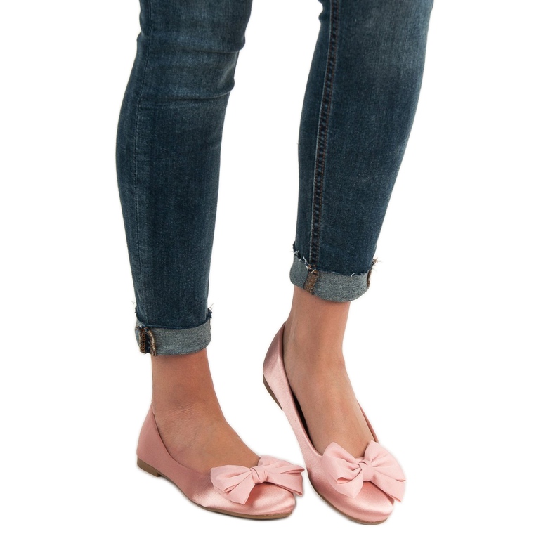 BELLAMILA Bailarinas de satén rosa 1