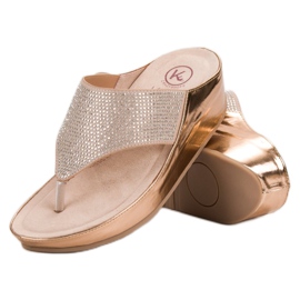 Kylie Sandalias de cuña amarillo multicolor 2 Kylie Sandalias de cuña amarillo multicolor 2