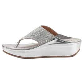 Kylie Sandalias de cuña gris 3