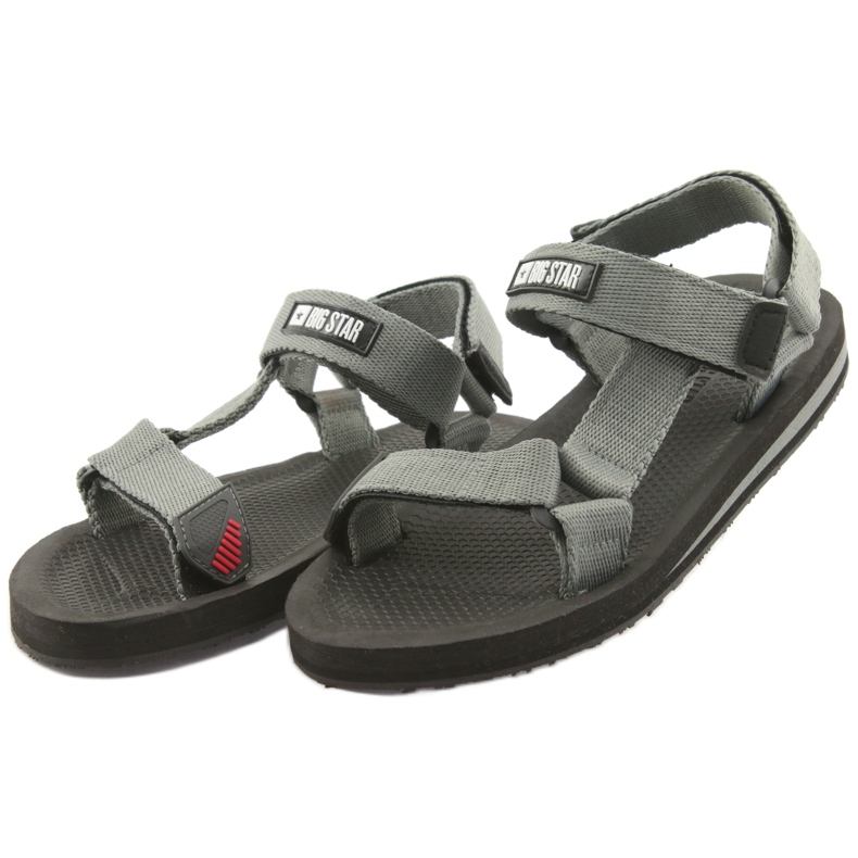 Sandalias textil Big Star 274A285 gris 3