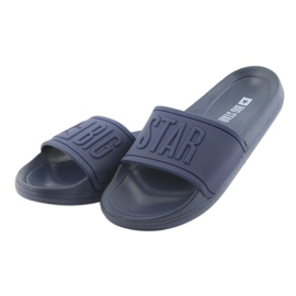 Pantuflas Big Star perfiladas 374155 azul marino 3