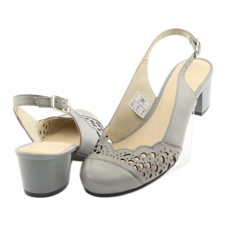 Sandalias caladas para mujer Gregors 771 gris 4