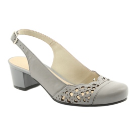 Sandalias caladas para mujer Gregors 771 gris 1