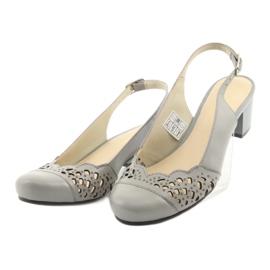 Sandalias caladas para mujer Gregors 771 gris 3