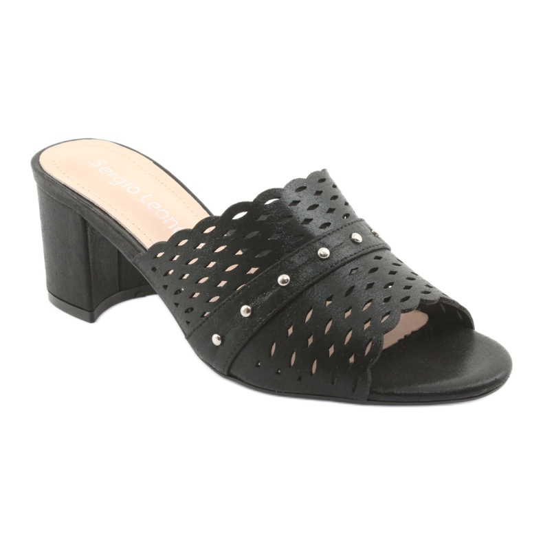 Zapatillas de mujer Sergio Leone KL319 negro 1
