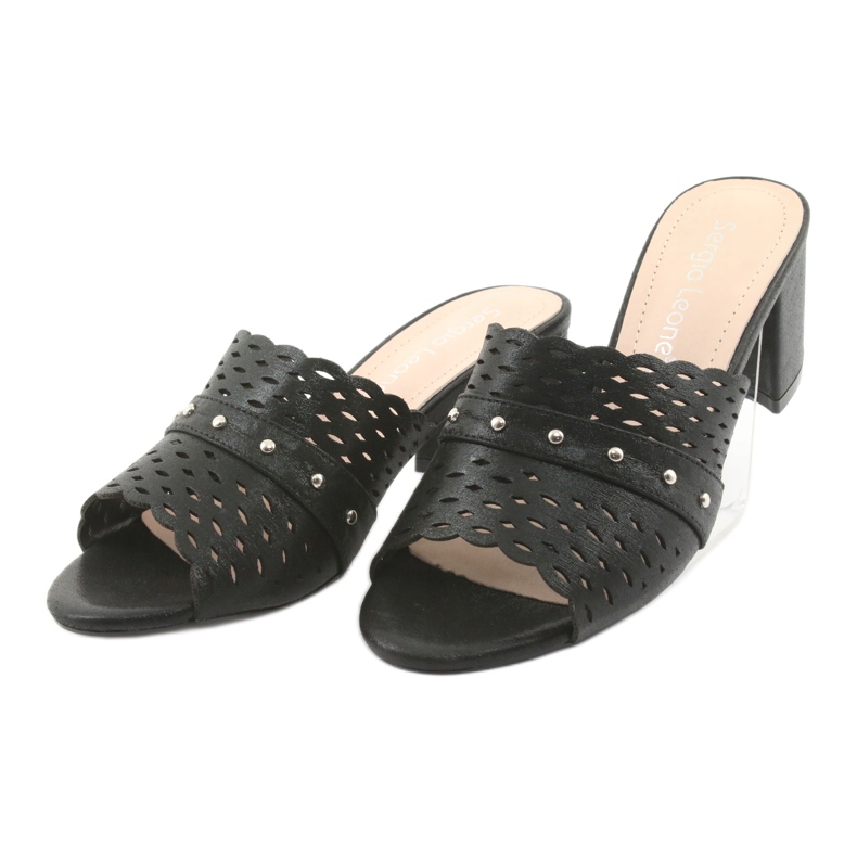 Zapatillas de mujer Sergio Leone KL319 negro 3