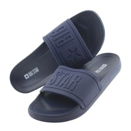 Pantuflas Big Star perfiladas 274A269 azul marino 4