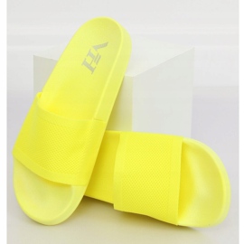 Pantuflas cinturón de punto amarillo PT-110 Amarillo 1
