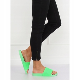 Pantuflas cinturón de punto verde PT-110 Verde 3