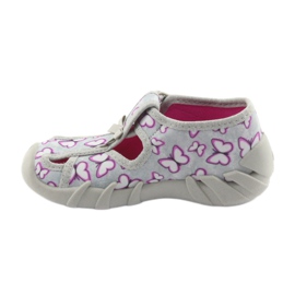 Calzado infantil befado 190P087 violeta gris 3