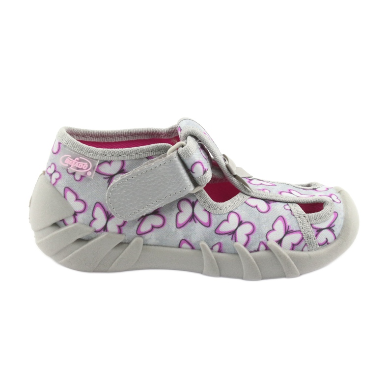 Calzado infantil befado 190P087 violeta gris 1