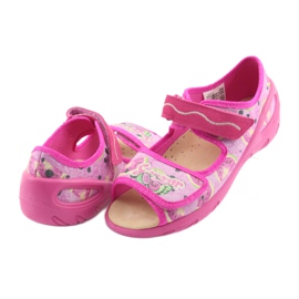 Calzado infantil befado pu 433X030 verde amarillo rosa 4