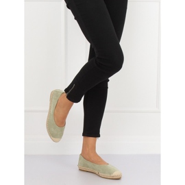 Alpargatas bailarinas verdes N-2980 L.GREEN 2