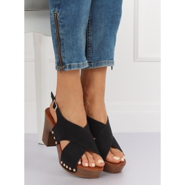 Sandalias ala zuecos negro D-131 Negro 2