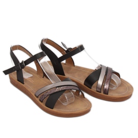 Sandalias de mujer negras TS-9 Black negro 1