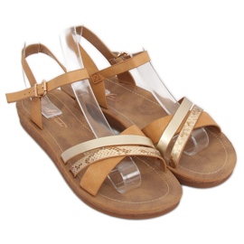 Sandalias camel TS-9 beige 1
