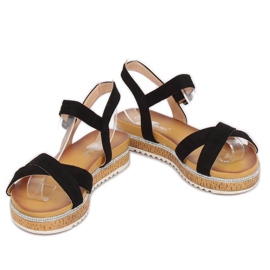 Sandalias de mujer negras Y1521 Black negro 3