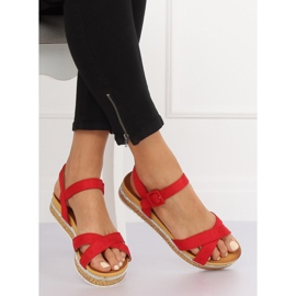 Sandalias rojas de mujer Y1521 Rojo 1