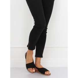 Sandalias asimétricas de mujer negras 982 Black negro 2