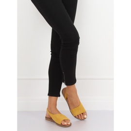 Sandalias de mujer asimétricas amarillas 982 Yellow amarillo 2