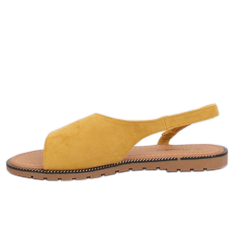 Sandalias de mujer asimétricas amarillas 982 Yellow amarillo 1