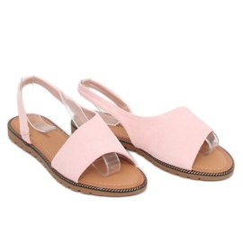 Sandalias rosa asimétricas de mujer 982 Pink rosado 2
