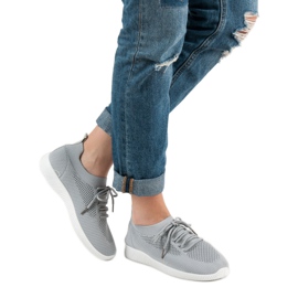 SHELOVET Calzado deportivo sin cordones gris 5