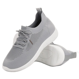 SHELOVET Calzado deportivo sin cordones gris 1