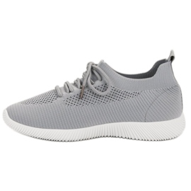 SHELOVET Calzado deportivo sin cordones gris 4