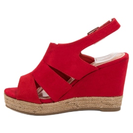 Best Shoes Alpargatas Sandalias Rojas rojo 4