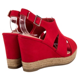 Best Shoes Alpargatas Sandalias Rojas rojo 1