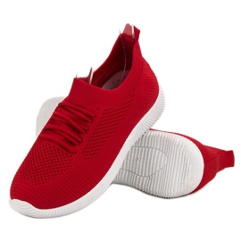 SHELOVET Calzado deportivo sin cordones rojo 1