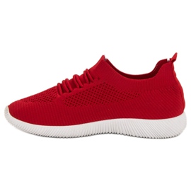 SHELOVET Calzado deportivo sin cordones rojo 4