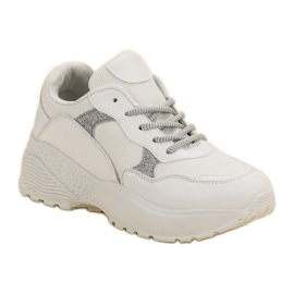 SHELOVET Zapatillas blancas de moda blanco 1