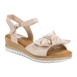 Bello Star Sandalias con lazo marrón 2