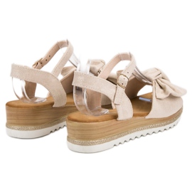 Bello Star Sandalias con lazo marrón 1