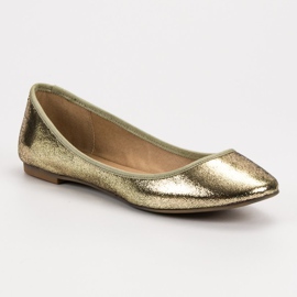 SHELOVET Bailarinas brillantes dorado 3