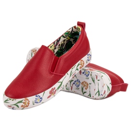 Groto Gogo Slipons de moda rojo 1
