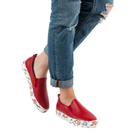 Groto Gogo Slipons de moda rojo 5