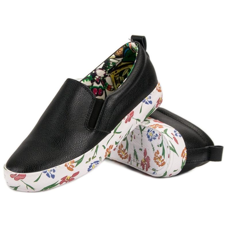Groto Gogo Slipons de moda negro 1