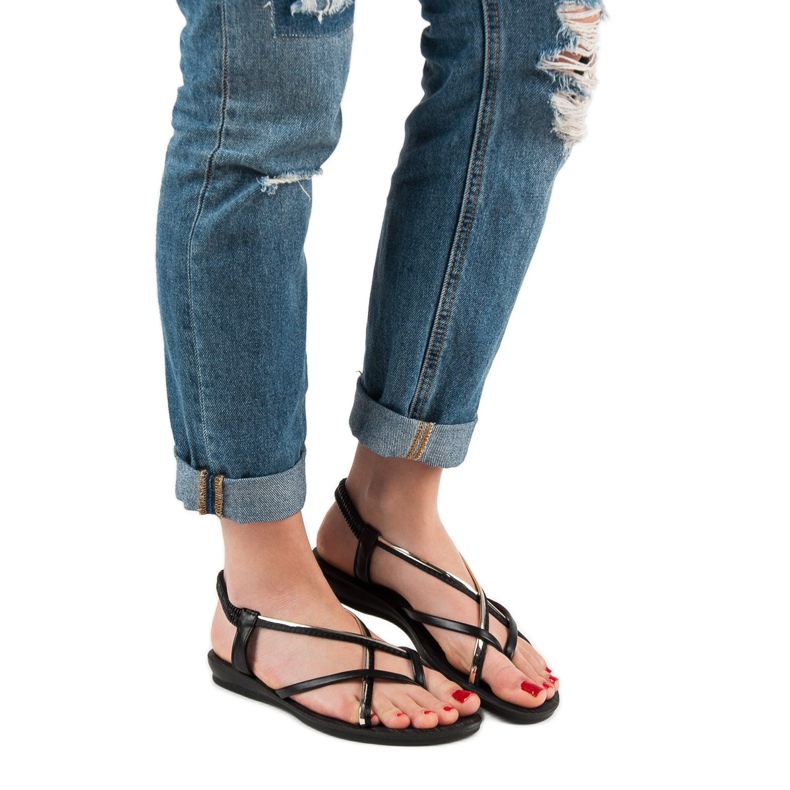 Camo Sandalias sin cordones negras negro 2