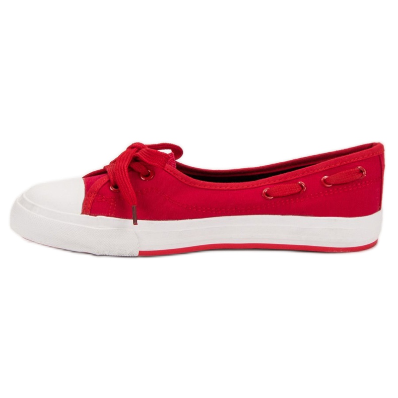 J. Star Zapatillas bajas con estilo rojo 1