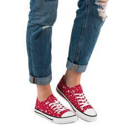 J. Star Zapatillas Rojas Con Estrellas rojo 2