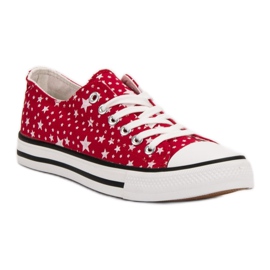J. Star Zapatillas Rojas Con Estrellas rojo 3