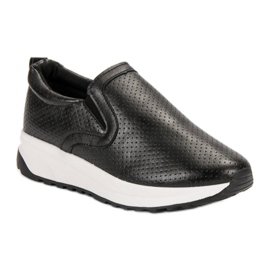 SHELOVET Zapatos sin cordones negros 2