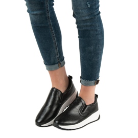 SHELOVET Zapatos sin cordones negros 4