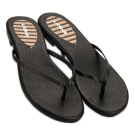 SHELOVET Chanclas clásicas negro 3