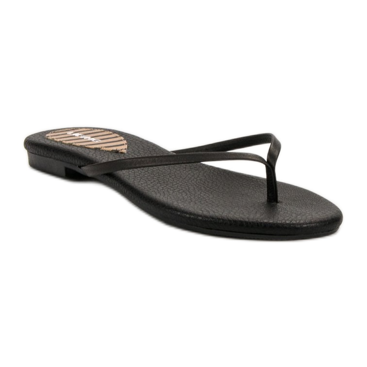 SHELOVET Chanclas clásicas negro 1