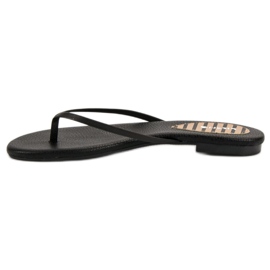 SHELOVET Chanclas clásicas negro 2